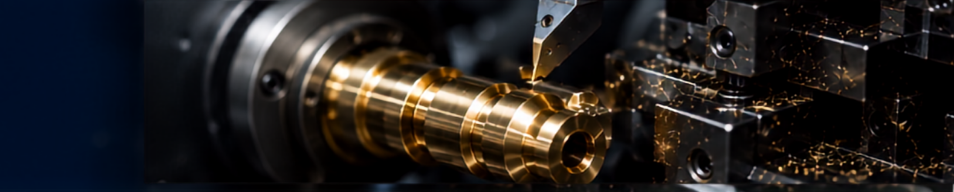 CNC precision machining of a brass component