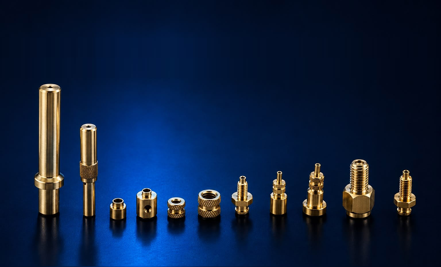CNC precision machining of a brass component